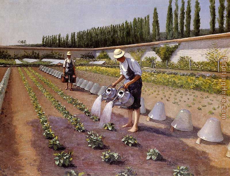 The Gardeners painting - Gustave Caillebotte The Gardeners art painting